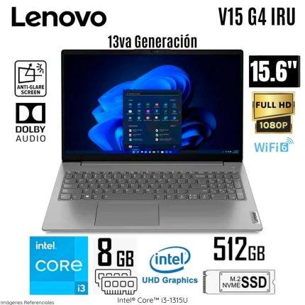 LAPTOP LENOVO V15 G5 IRL INTEL CORE I3 1315U