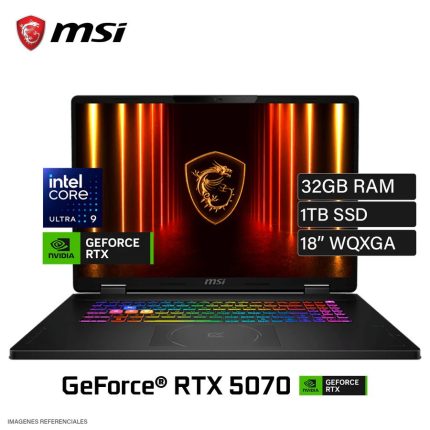 Laptop Gaming MSI Crosshair 18 HX AI (A2XWGKG-012US)
