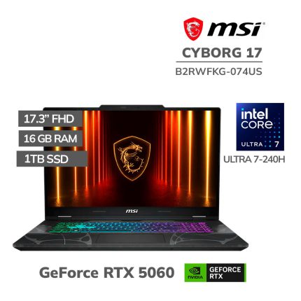  Laptop Gaming MSI Cyborg 17 (B2RWFKG-074US)