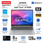 Laptop Lenovo IdeaPad Slim 3 15IAN8 (82XB00C2US)