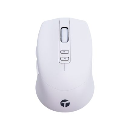 Mouse Inalámbrico Teros TE-1250AI, 2.4GHz, IA BLANCO
